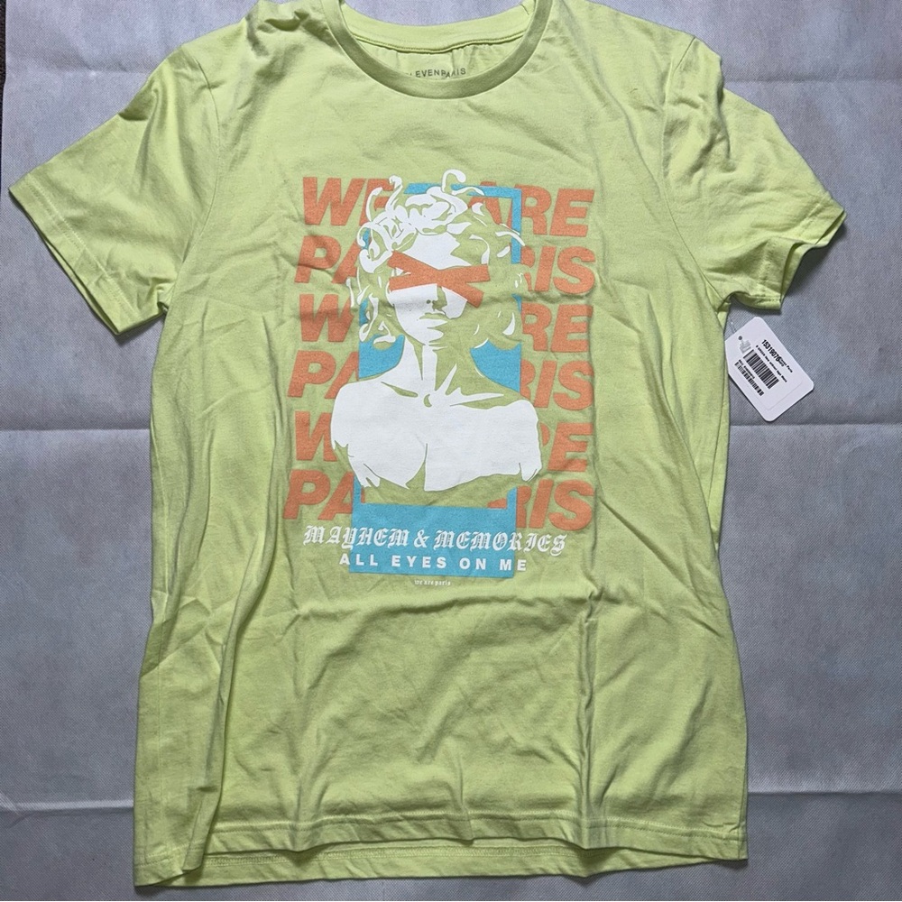Eleven Paris neon green graphic t-shirt size small